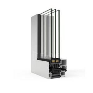 Hidden sash aluminum windows