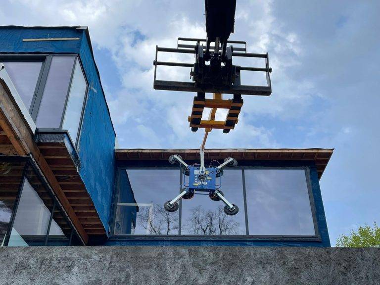 Residential installation of premium aluminum windows and modern lift & slide door systems in Scarsdale, NY.