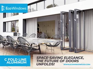 space-saving folding doors