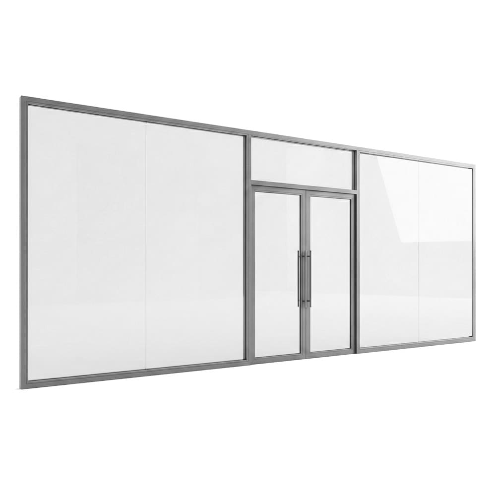 office glass wall aluminum