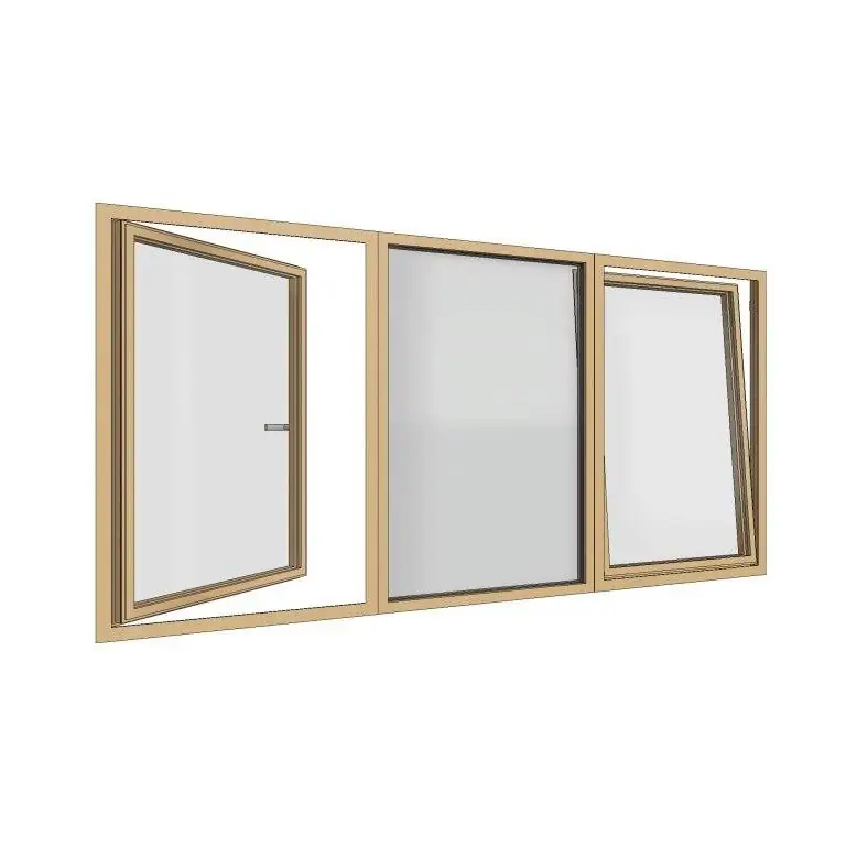 triple sash wood window